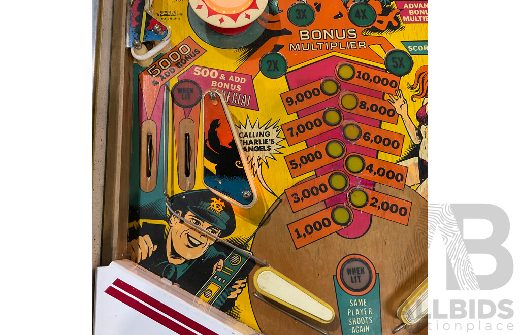 Charlie's Angels by Gottlieb Pinball Machine