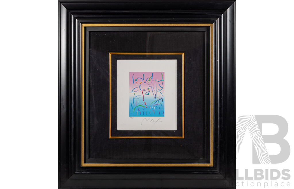 Peter Max, (20th Century, German-Born American, 1937-), Midnight Profile, Original Serigraph (2011), 65.5 x 61.5 cm (frame)