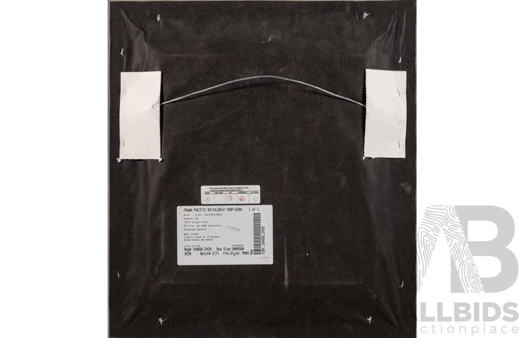 Peter Max, (20th Century, German-Born American, 1937-), Liberty Head II on Blends, Fantastic Original Mixed Media, 60 x 55 cm (frame)