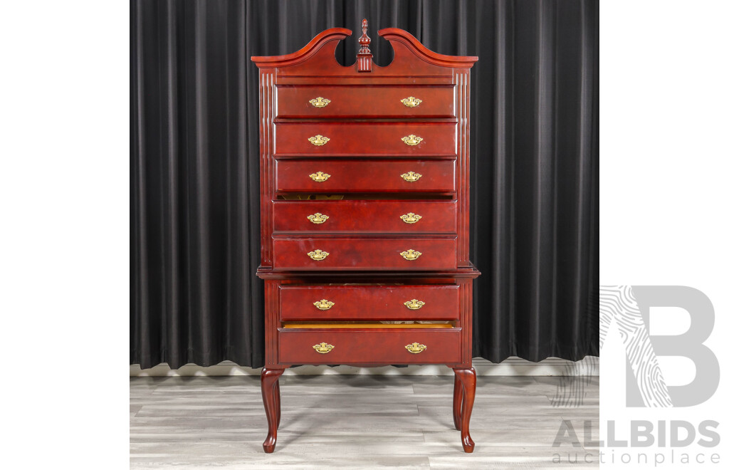 Queen Anne Style Chest on Chest