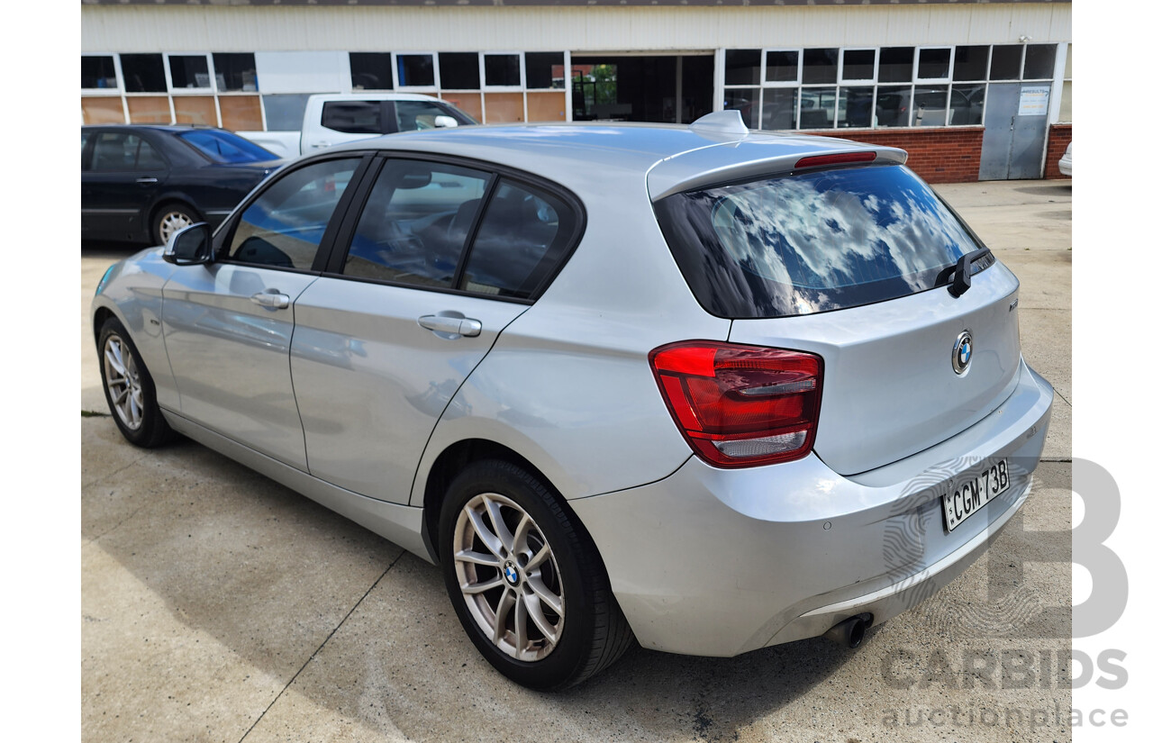 3/2012 Bmw 1 18i Urban F20 5d Hatchback Silver 1.6L
