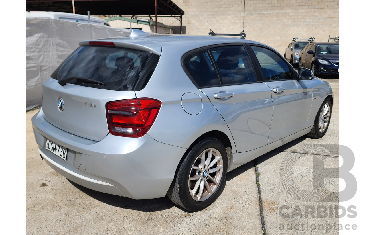3/2012 Bmw 1 18i Urban F20 5d Hatchback Silver 1.6L