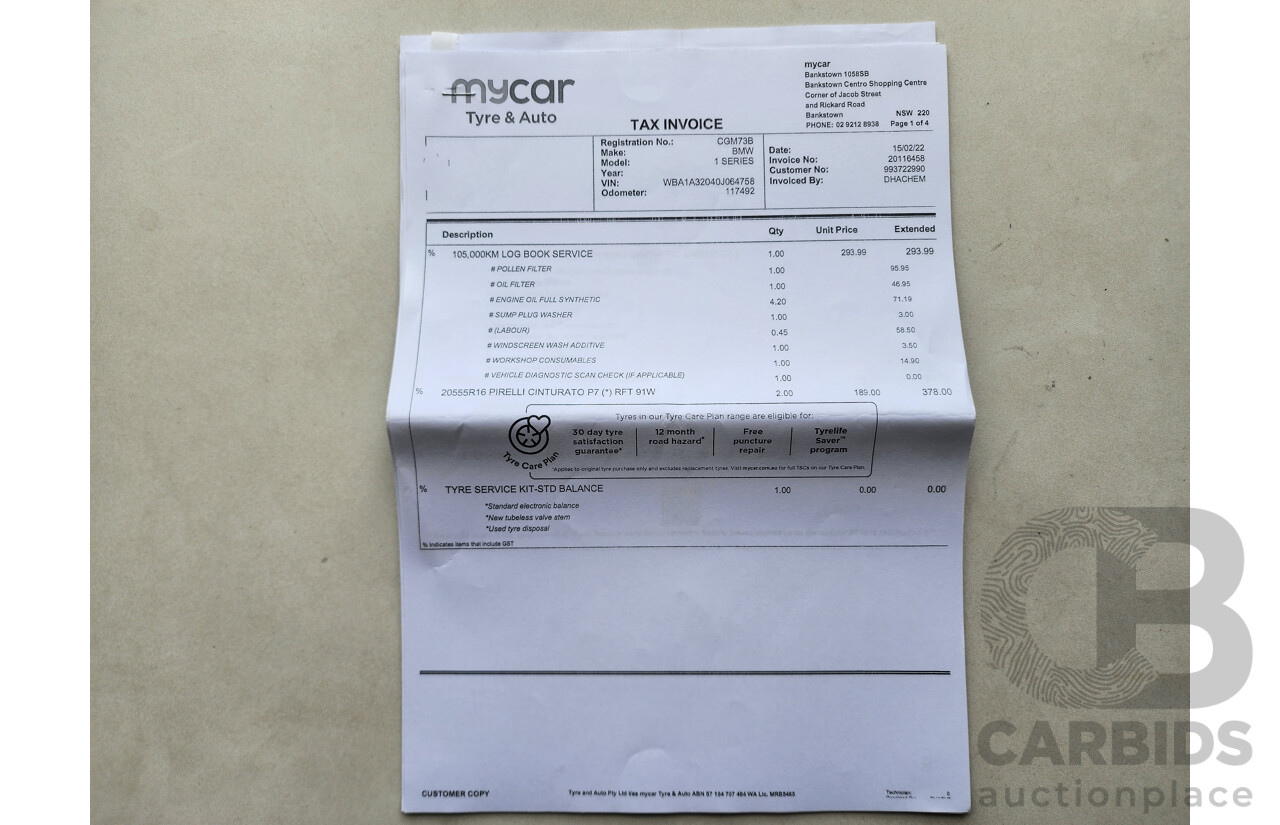 3/2012 Bmw 1 18i Urban F20 5d Hatchback Silver 1.6L