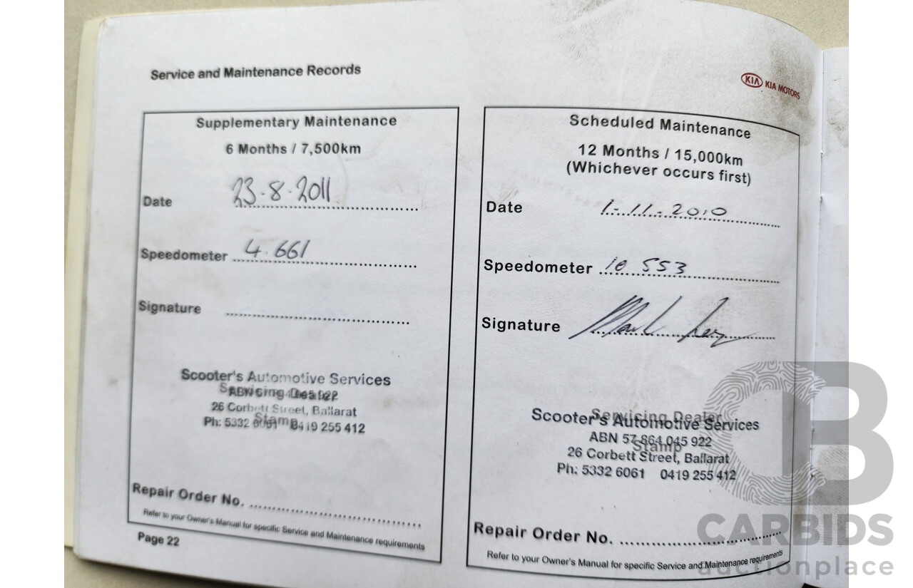 11/2009 Kia Cerato SLi TD 4d Sedan Black 2.0L