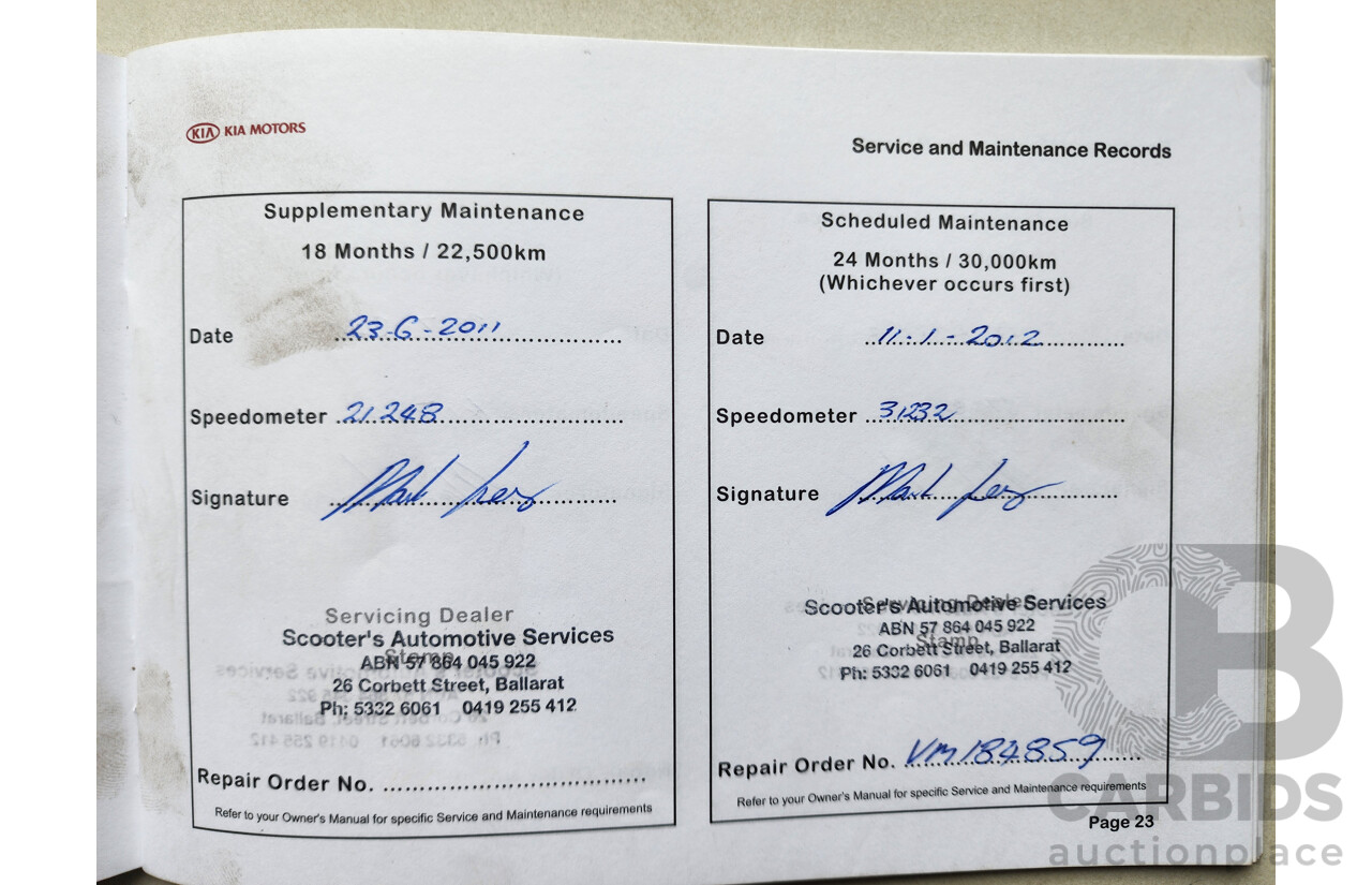 11/2009 Kia Cerato SLi TD 4d Sedan Black 2.0L