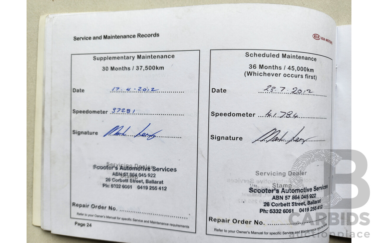 11/2009 Kia Cerato SLi TD 4d Sedan Black 2.0L