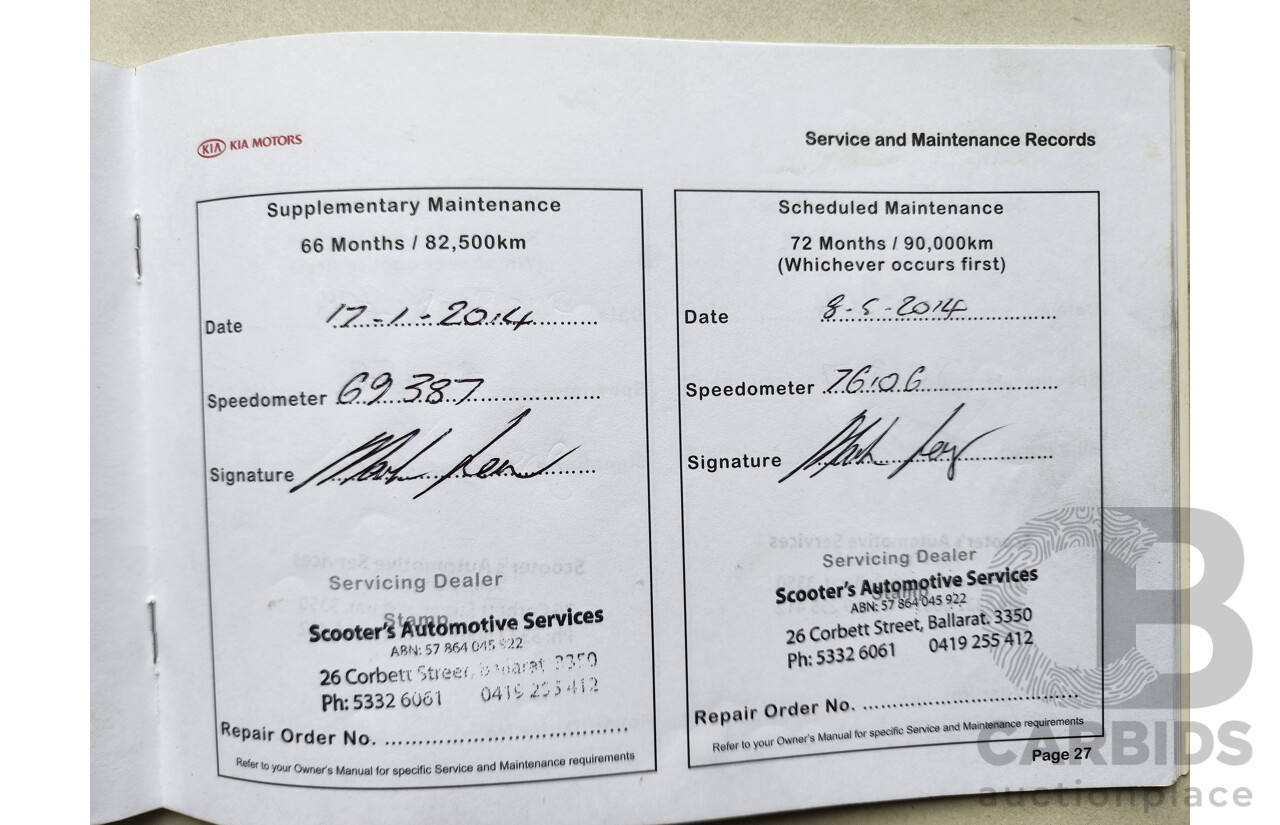 11/2009 Kia Cerato SLi TD 4d Sedan Black 2.0L