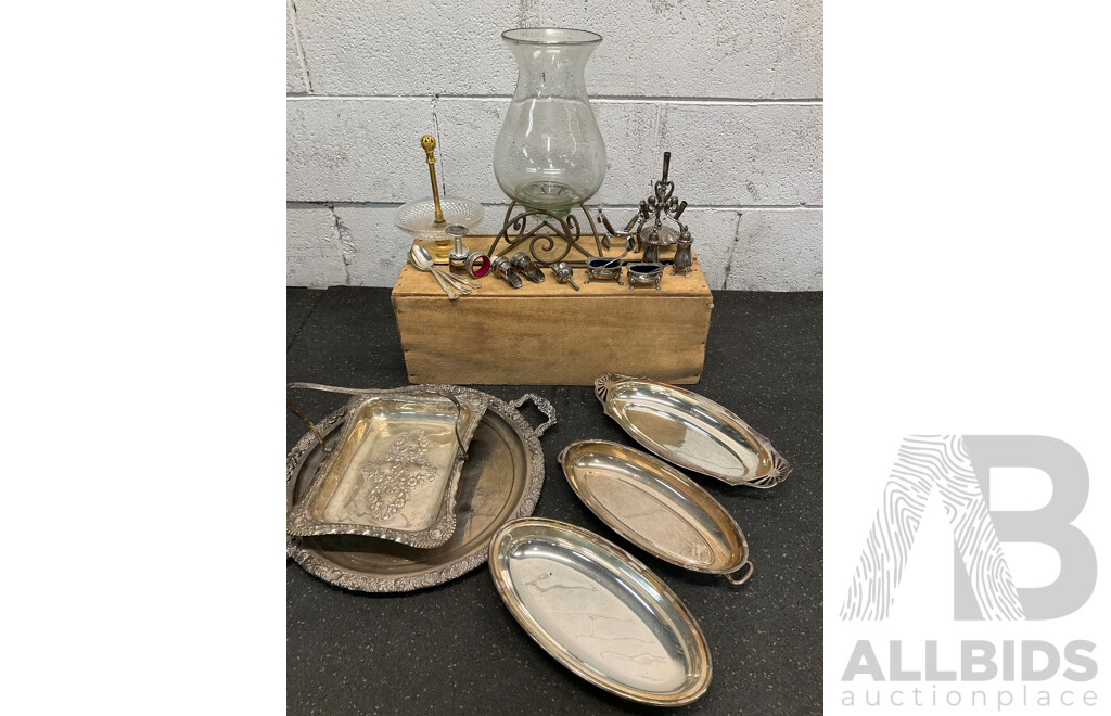 Collection of Plated Silver Tableware and Others
