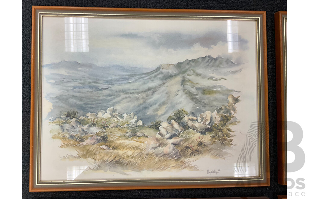 Chrystal Wynn  'African Scenes'', Six Framed Colour Prints, 40 X 30 Cm (frame)