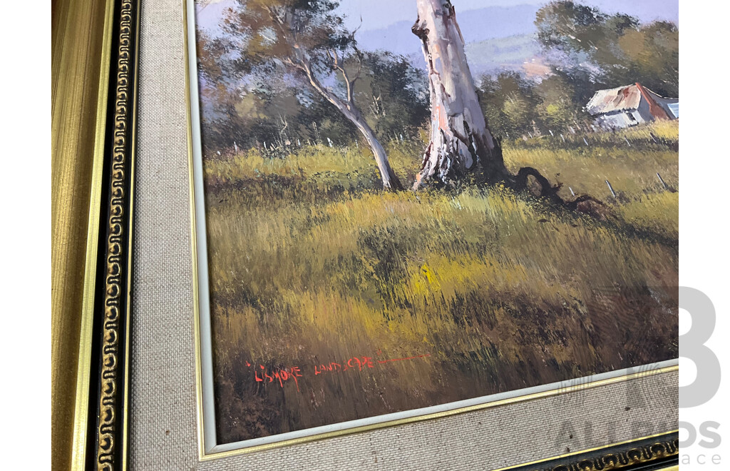 Werner Filipich  (1943- ) - 'Lismore Landscape 1985',  Oil on Board,  51 X 61 Cm (frame)