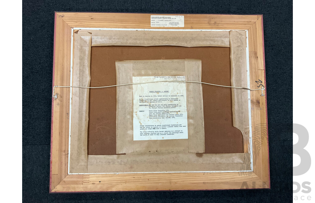 Werner Filipich  (1943- ) - 'Lismore Landscape 1985',  Oil on Board,  51 X 61 Cm (frame)