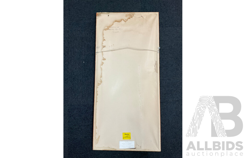 Sakai Hoitsu  (1761-1828) Japanese Artist - ''Iris and Mandarin Ducks'',  Framed Print,  87 X 40 Cm (frame)