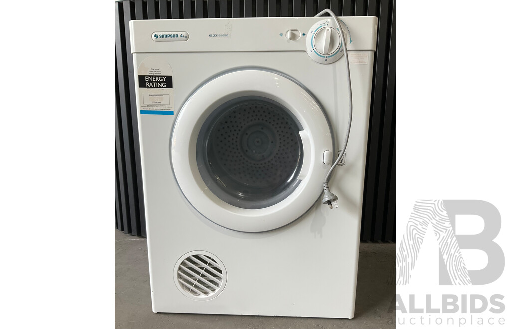 SIMPSON 4kg Vented Dryer (39P400M)