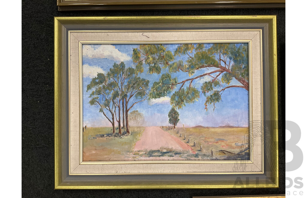 Kenneth Jack (1924-2006) ''Echuca Port'' Framed Print 68 X 95 Cm (Frame) and Assorted Prints and Paintings - Lot of 9