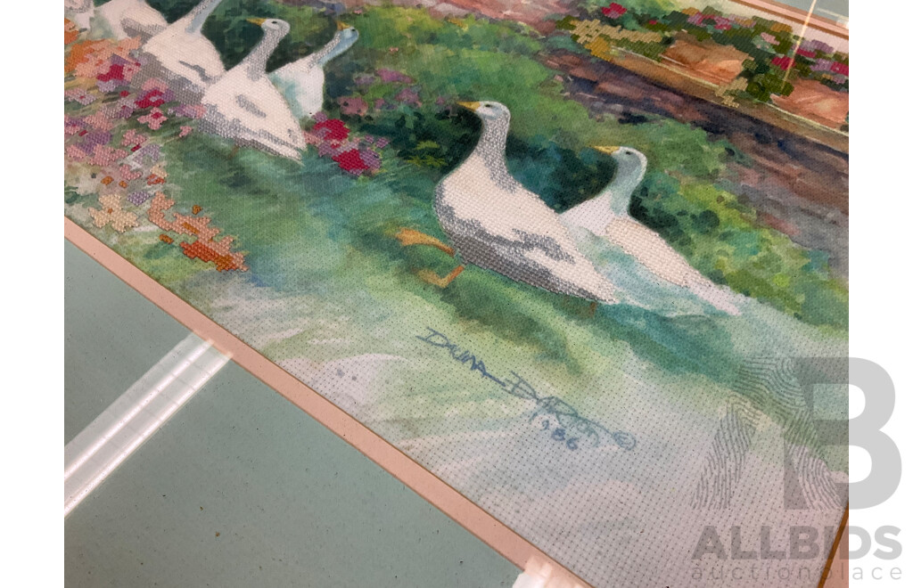 Kenneth Jack (1924-2006) ''Echuca Port'' Framed Print 68 X 95 Cm (Frame) and Assorted Prints and Paintings - Lot of 9