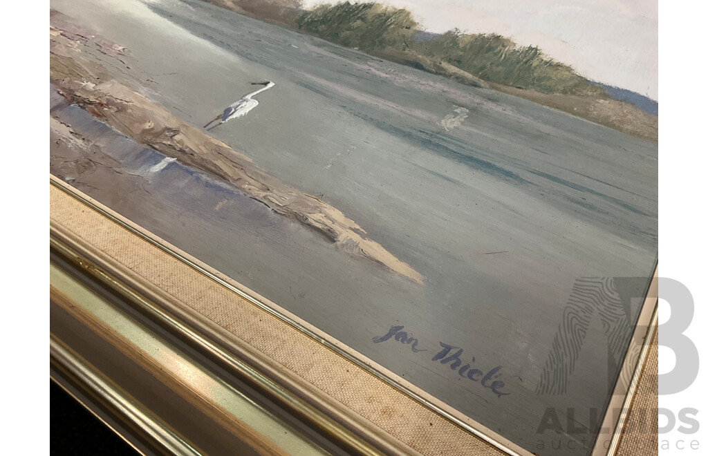 Jan Thicke (Uknown Artist), Oil on Board and Others - Lot of 6