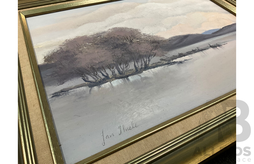 Jan Thicke (Uknown Artist), Oil on Board and Others - Lot of 6