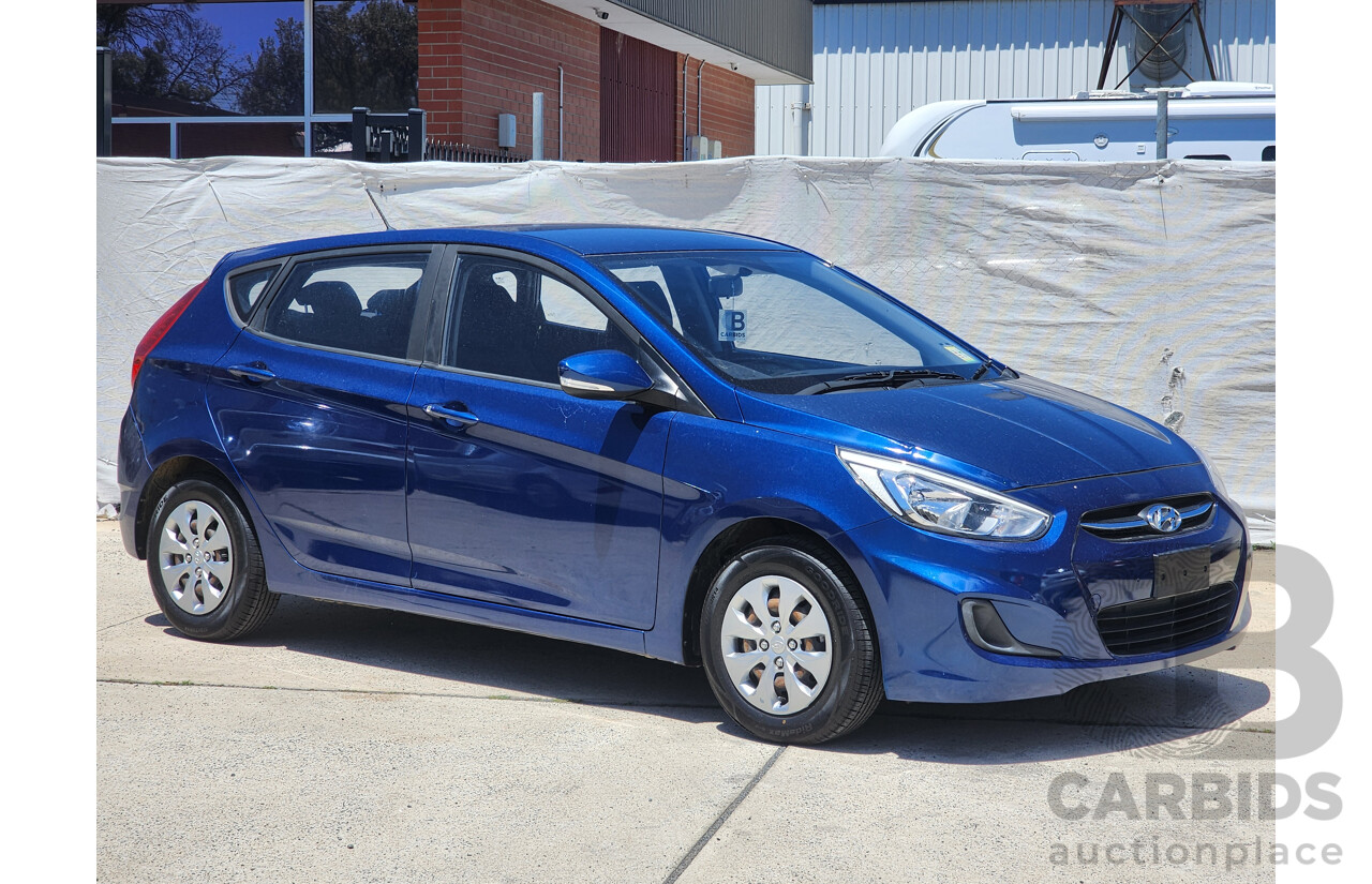 3/2017 Hyundai Accent Active RB4 MY17 5d Hatchback Blue 1.4L