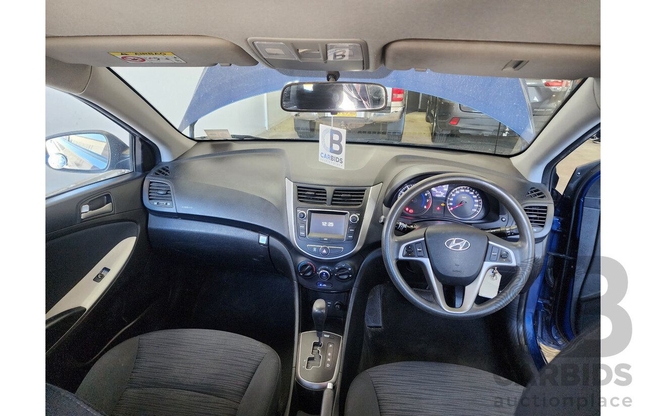 3/2017 Hyundai Accent Active RB4 MY17 5d Hatchback Blue 1.4L