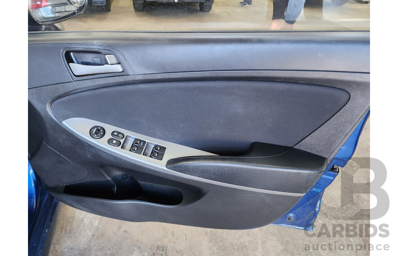 3/2017 Hyundai Accent Active RB4 MY17 5d Hatchback Blue 1.4L