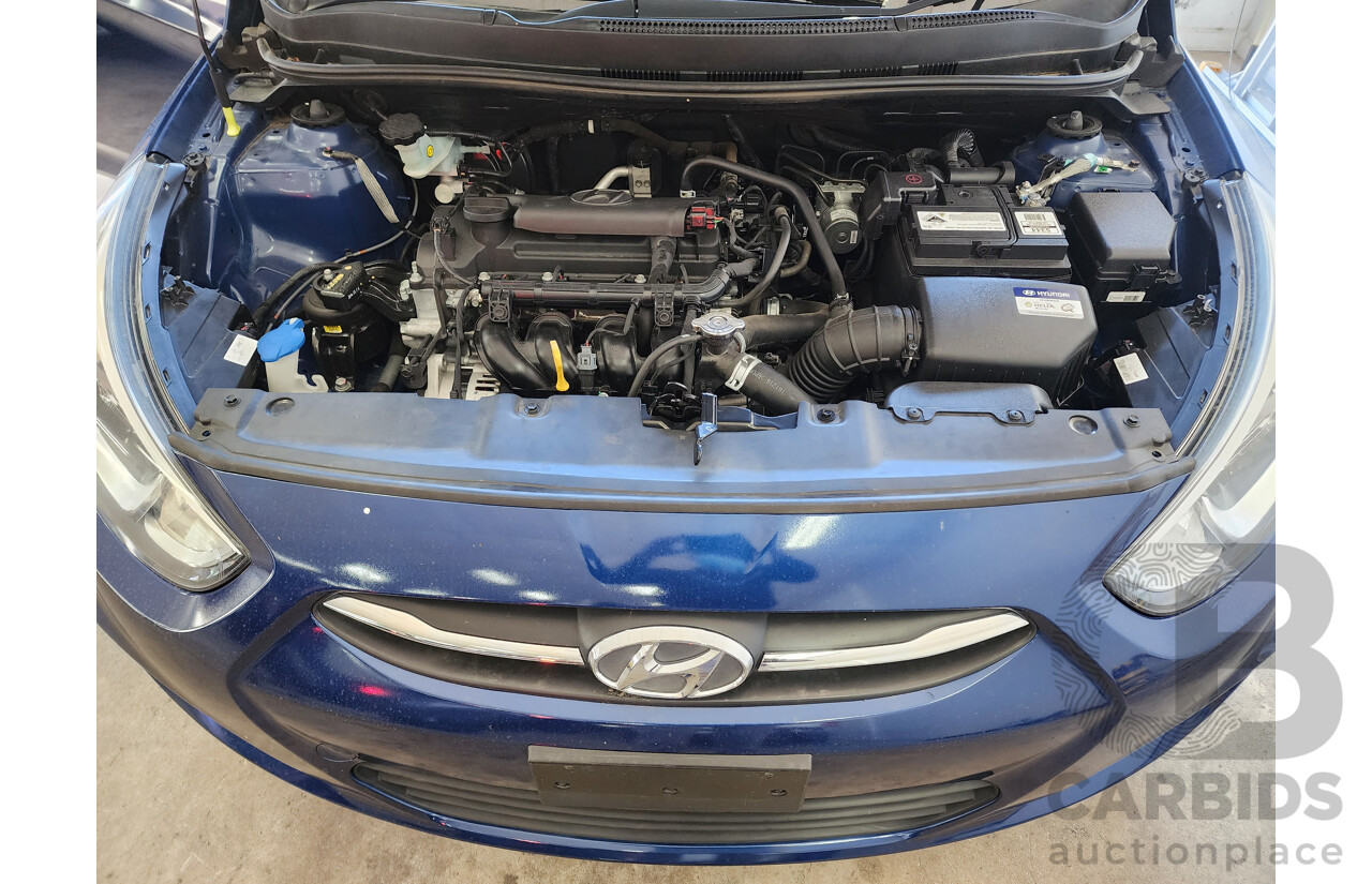 3/2017 Hyundai Accent Active RB4 MY17 5d Hatchback Blue 1.4L