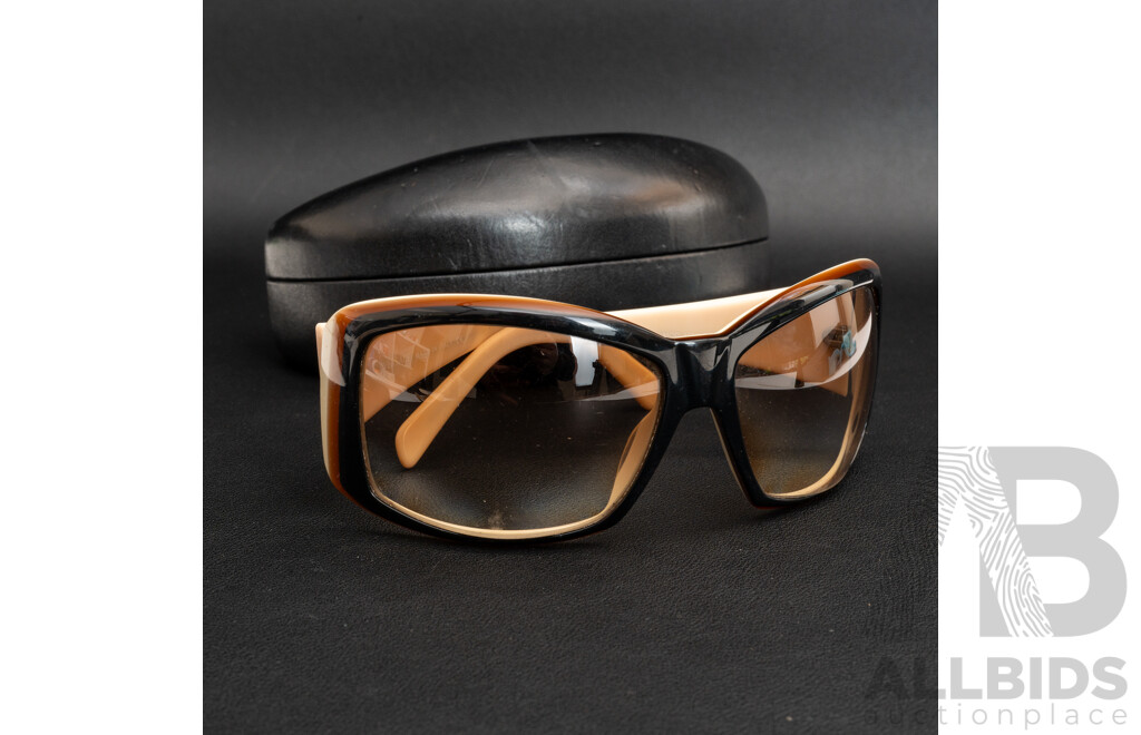 Versace MOD. 4069 405/13 Brown Tan Cream Sunglasses, Made in Italy