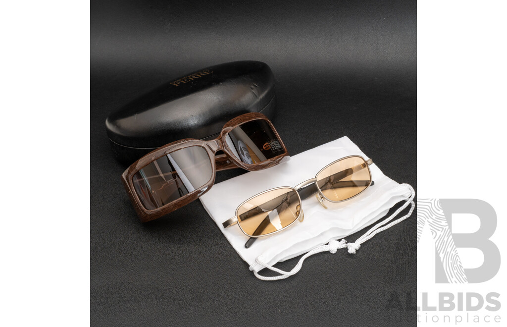 Gianfranco Ferre Sunglasses as New with Case GF72808 & Fondini Collection Slimline Sunglasses