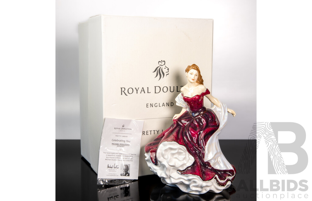Boxed Royal Doulton Pretty Ladies 'Celebrating You', HN 5423