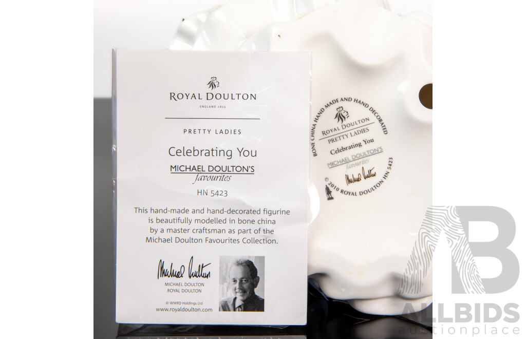 Boxed Royal Doulton Pretty Ladies 'Celebrating You', HN 5423