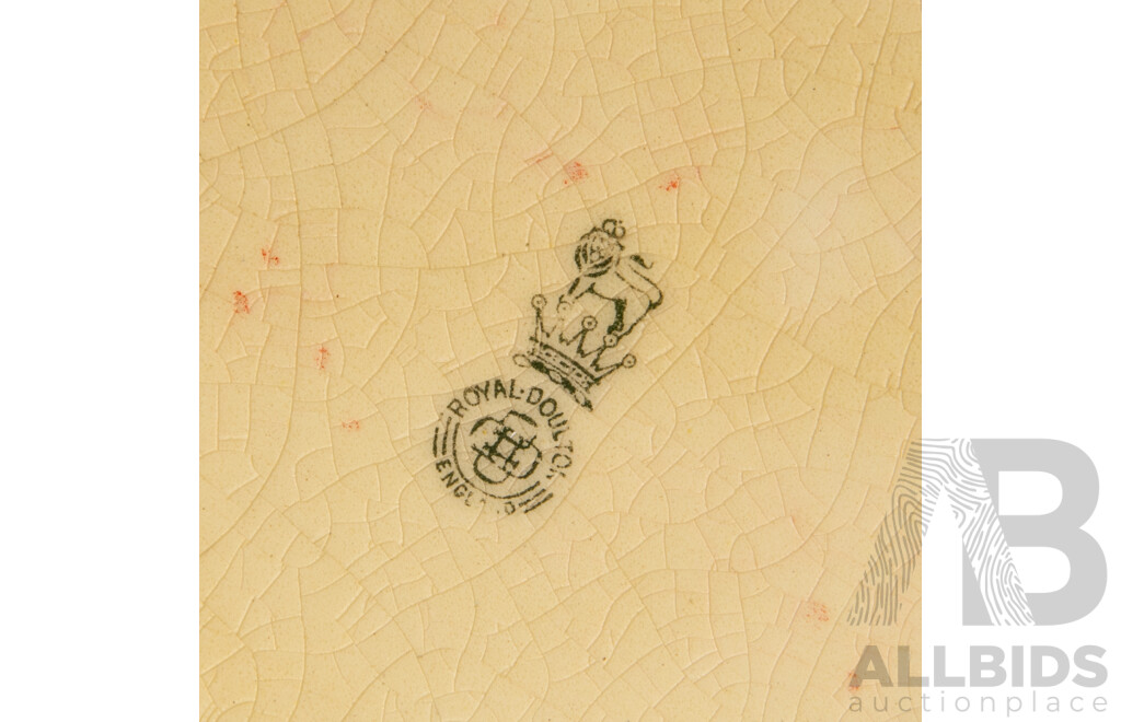 Vintage Royal Doulton Single Handed Pitcher with Egret Motif