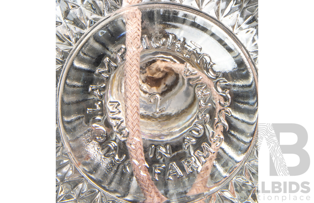 Collection of Three Glass Oil Lamps