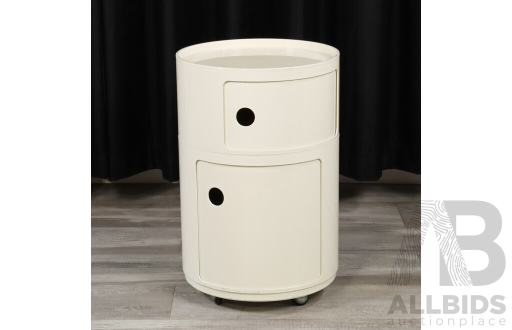 Componibili White ABS Plastic Side Table by Anna Castelli Ferrieri for Kartell