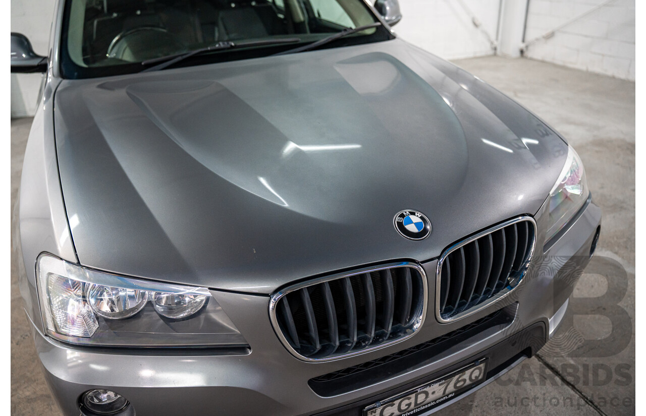 3/2012 BMW X3 xDrive20i F25 4d Wagon Space Grey Metallic Turbo 2.0L