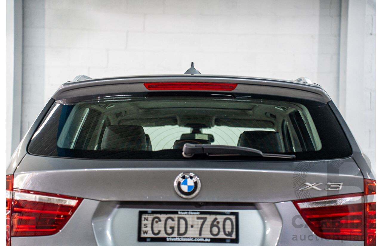 3/2012 BMW X3 xDrive20i F25 4d Wagon Space Grey Metallic Turbo 2.0L