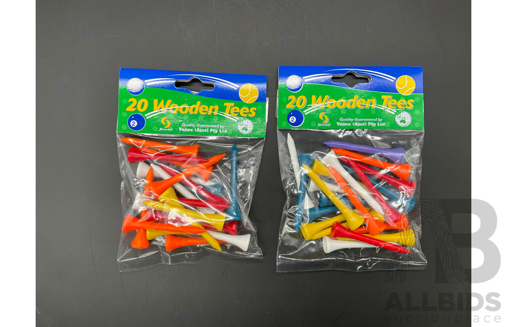 Collection of Various Sports Equipment for Golf, Cricket and Tennis - Lot of 10