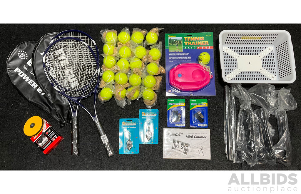 Collection of Various Sport Tennis  Equipment - Lot of 30