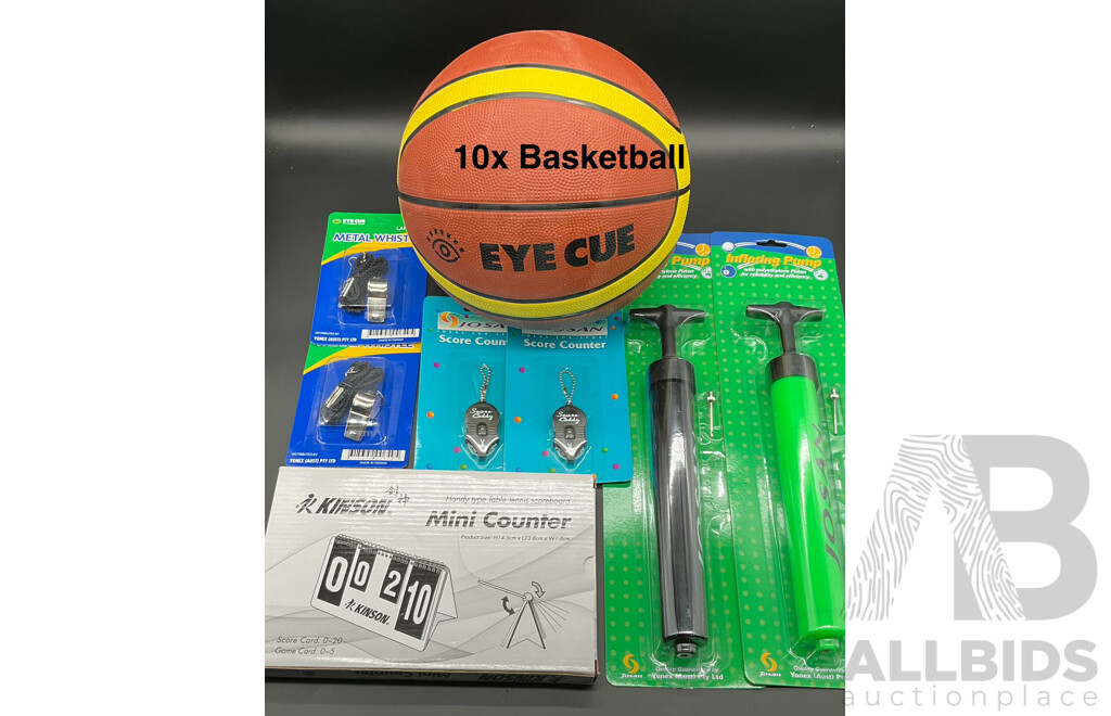 Collection of Various Sport Basketball Equipment - Lot of 17
