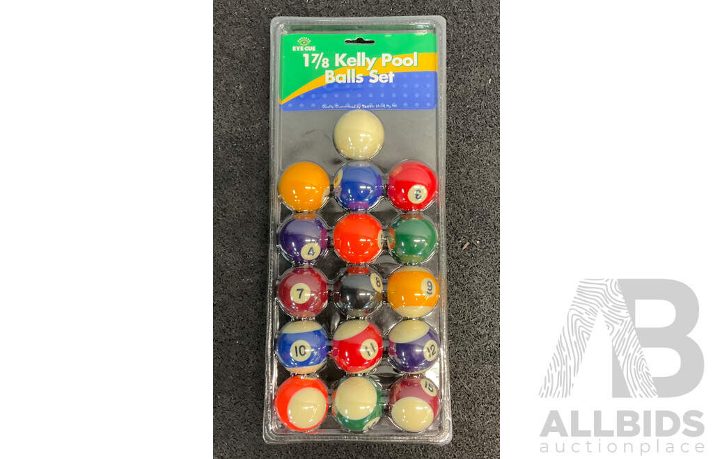 Assorted Billiard Equipment, Including Goldfinger Nick Varner Cue (6x) and More  - Lot of 15