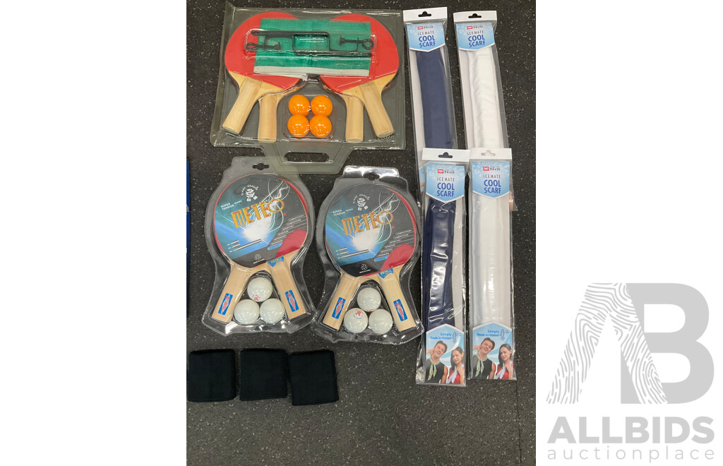 Assorted Accessories for Table Tennis - Lot of 7