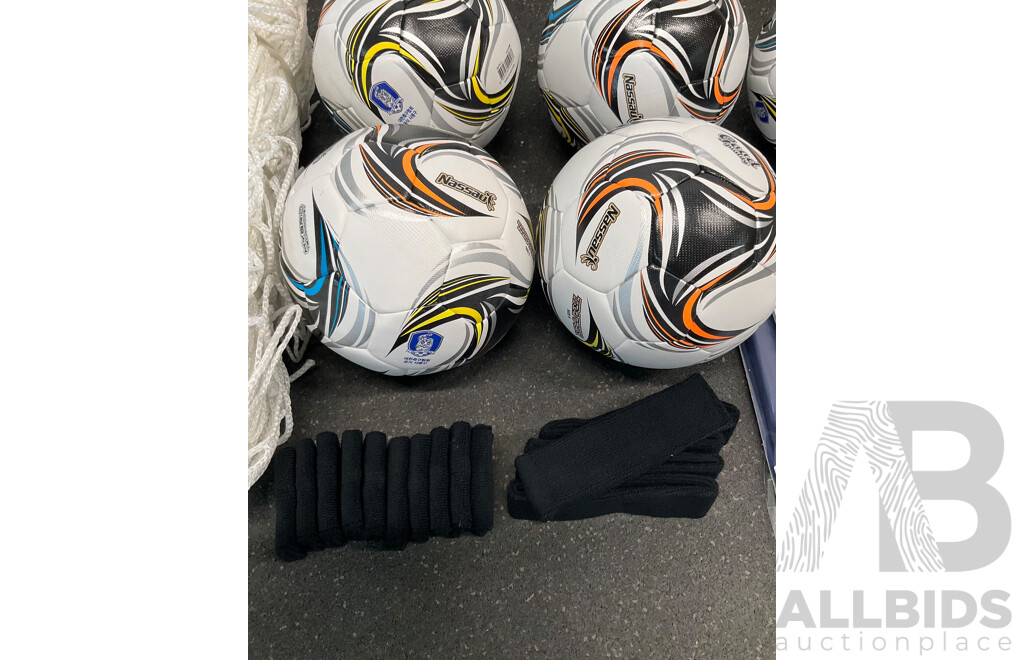 Assorted Soccer Football Training Equipment  - Lot of 31