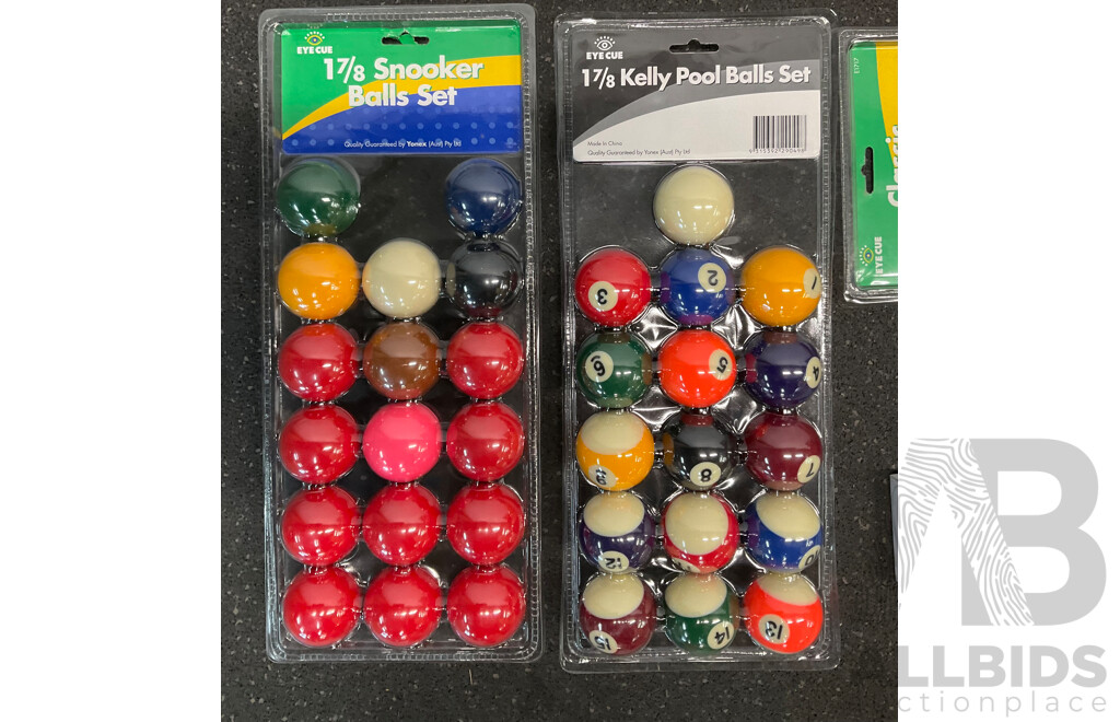 Assorted Billiard Equipment, Including Top Spin Nick Varner Cue (6x) and More  - Lot of 13