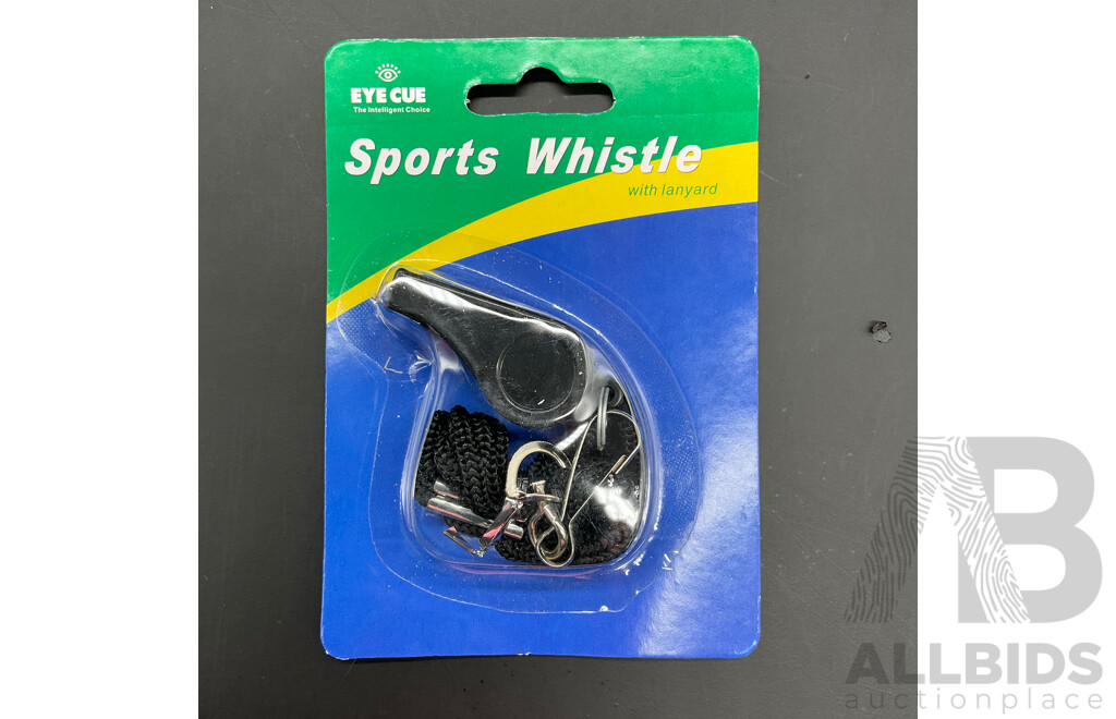 EYE CUE Sports Whistle Black  - Lot of 80