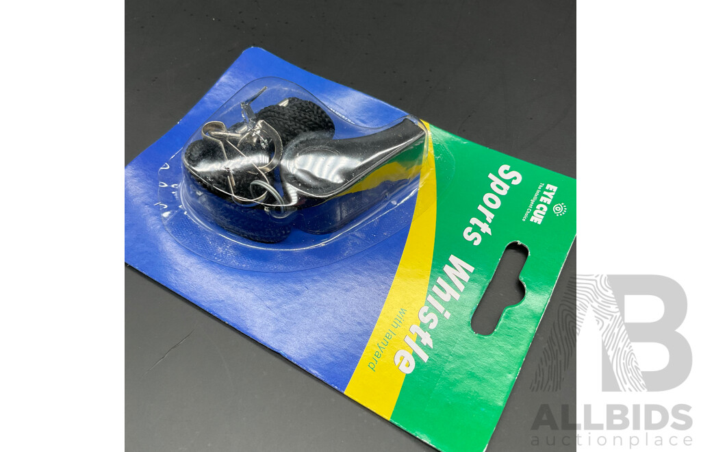 EYE CUE Sports Whistle Black  - Lot of 80