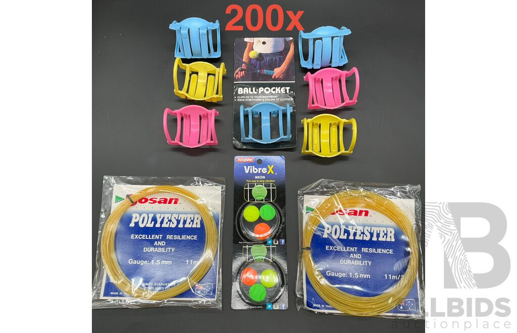 Collection of Various Sport Tennis Equipment - Lot of 200