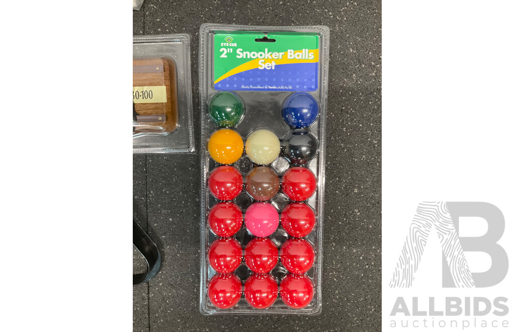 Assorted Billiard Equipment, Including Hard Rock Nick Varner Cue (6x) and More  - Lot of 13