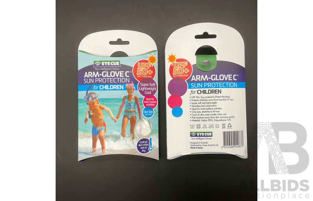 EYECUE Arm Glove - Kids (White) - Lot of 20