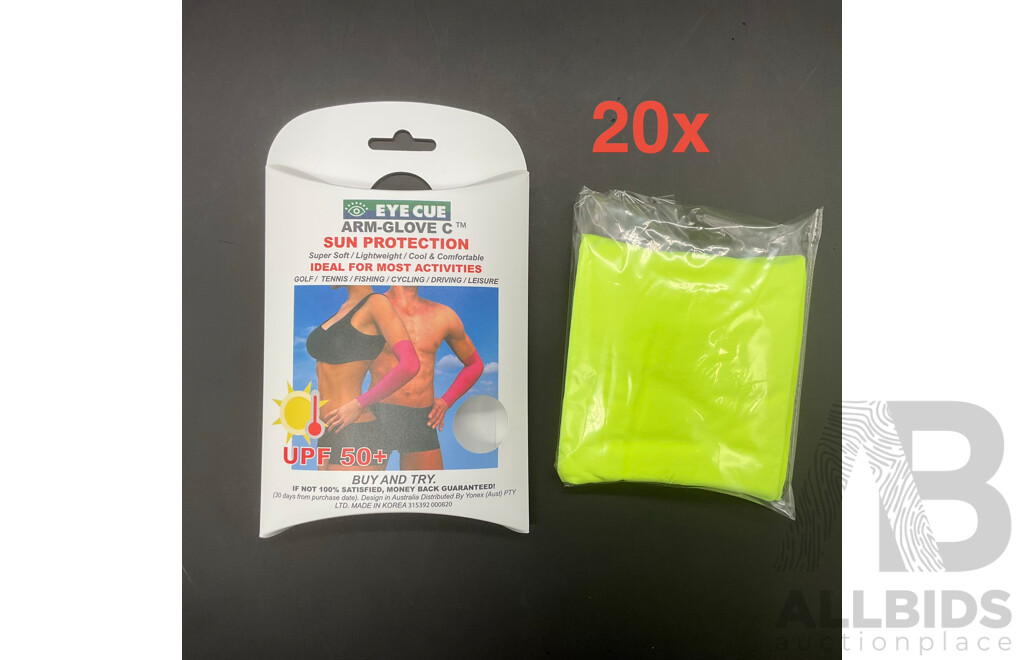 EYECUE Arm Glove - Adults (yellow) - Lot of 20