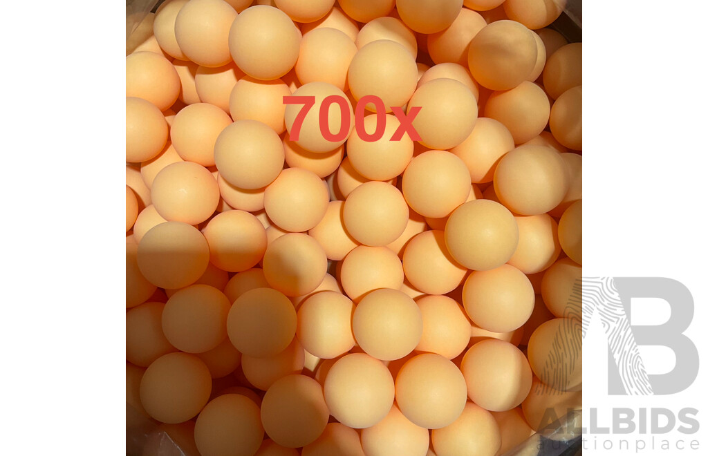 Table Tennis Balls (Orange) - Lot of 700