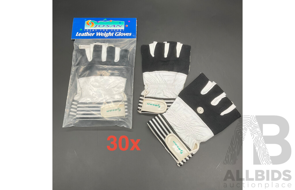 JOSAN Leather Weight Gloves - Lot of 30