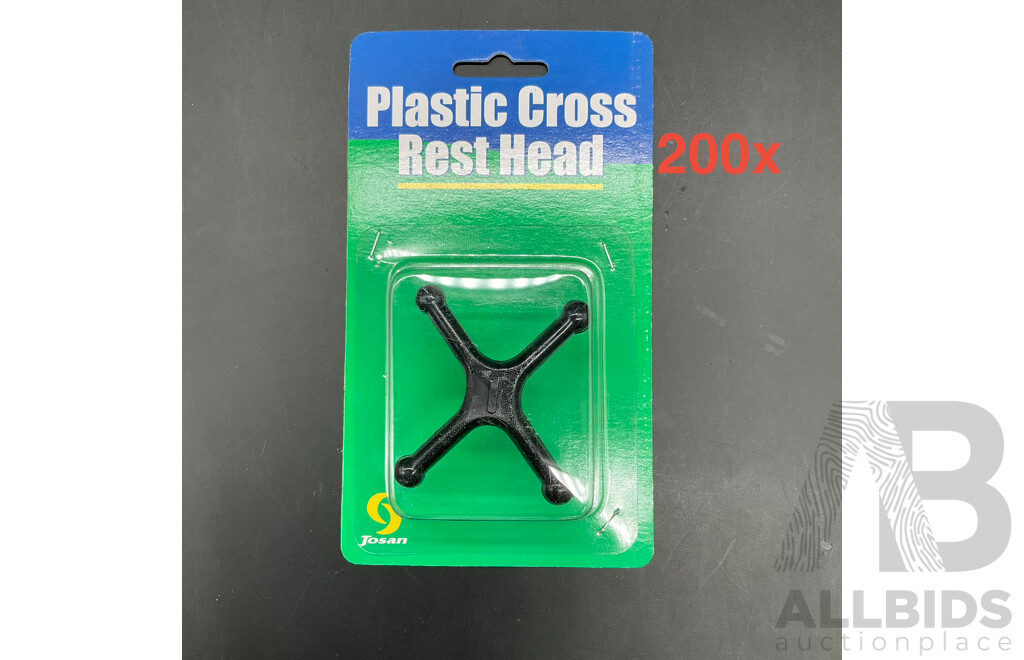 Assorted Billiard Equipment - Plastic Cross Rest Head - Lot of 160